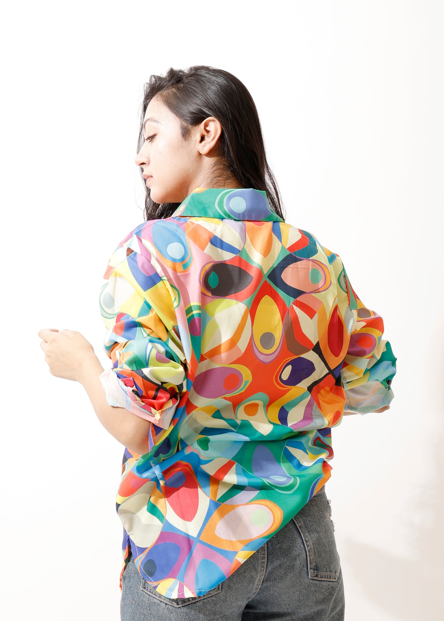 Abstract Print Multicolour Shirt