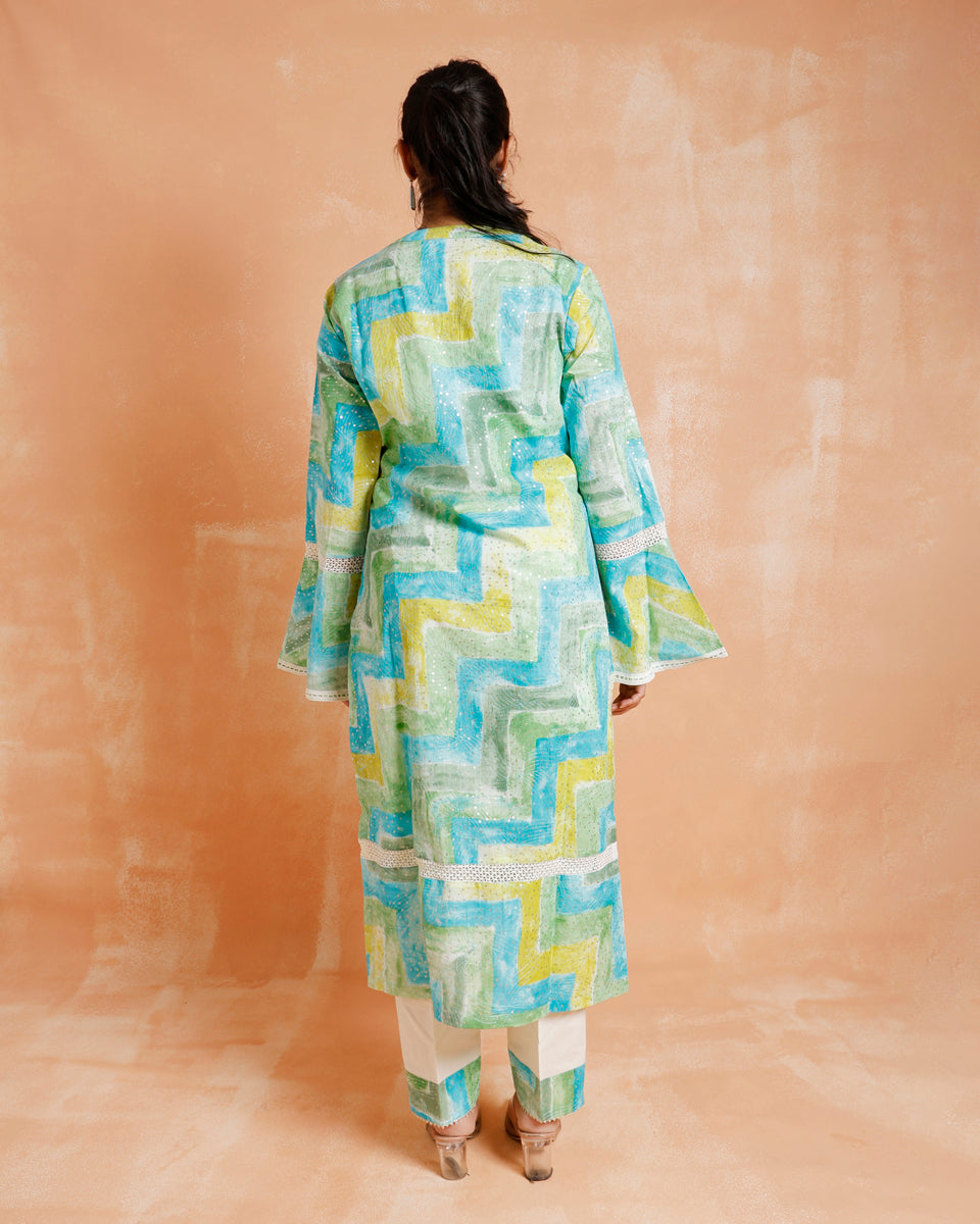 Pakistani Ethnic Suit With Trousers